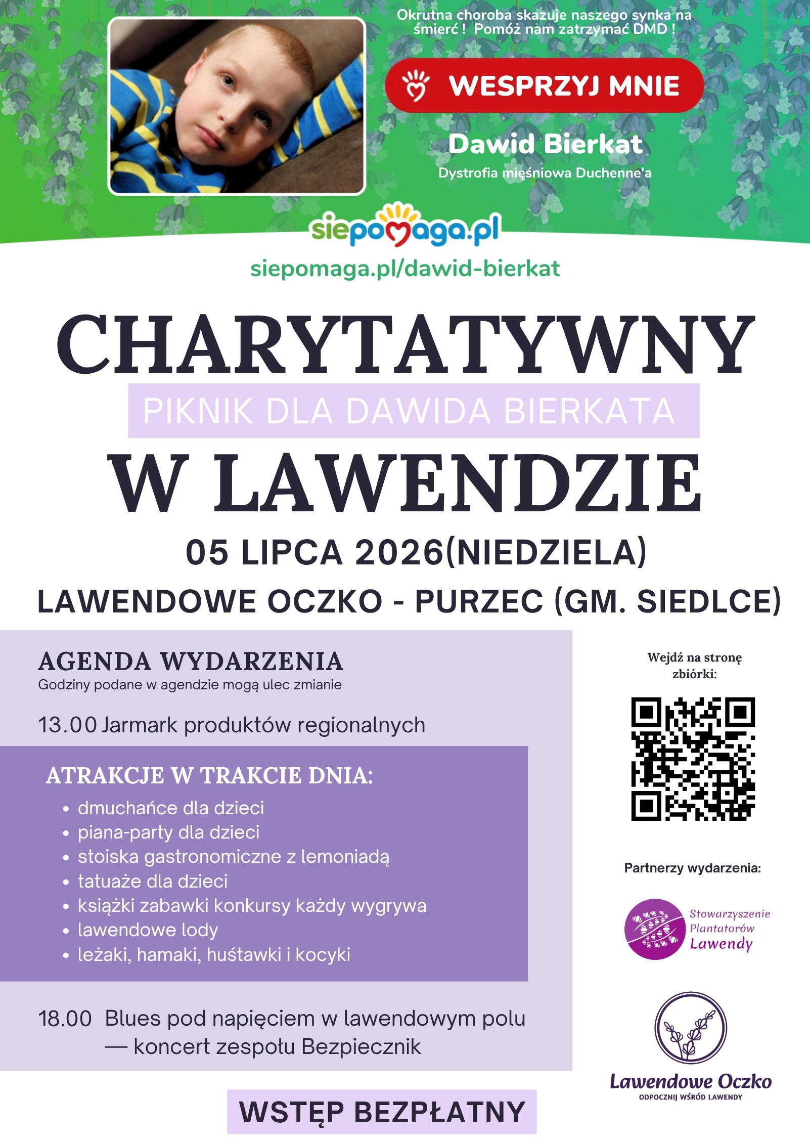 Charytatywnym Pikniku dla Dawida Bierkata
